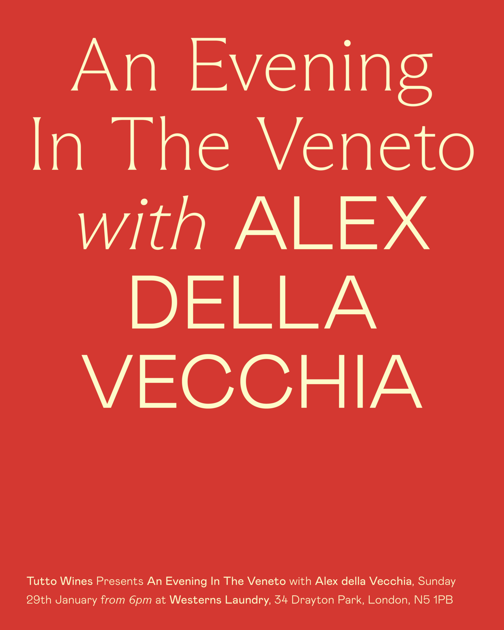 An Evening in the Veneto with Alex Della Vecchia Tutto Wines